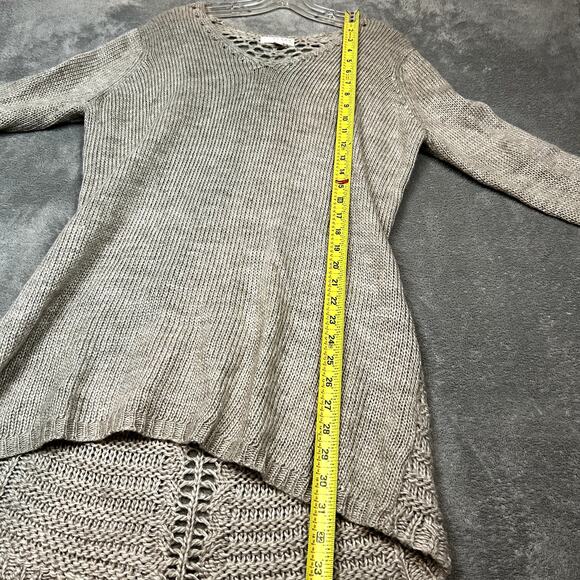 Kenar Beige Sweater Womens XL Alpaca Wool Knit Oversized Lagenlook Boho - Picture 6 of 8